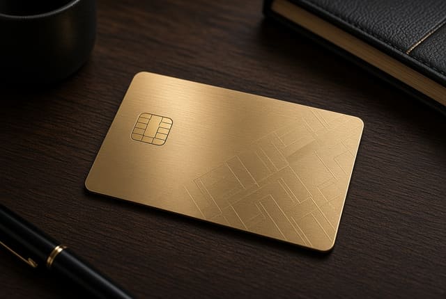 ゴールドのクレジットカード